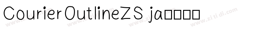 CourierOutlineZS ja字体转换